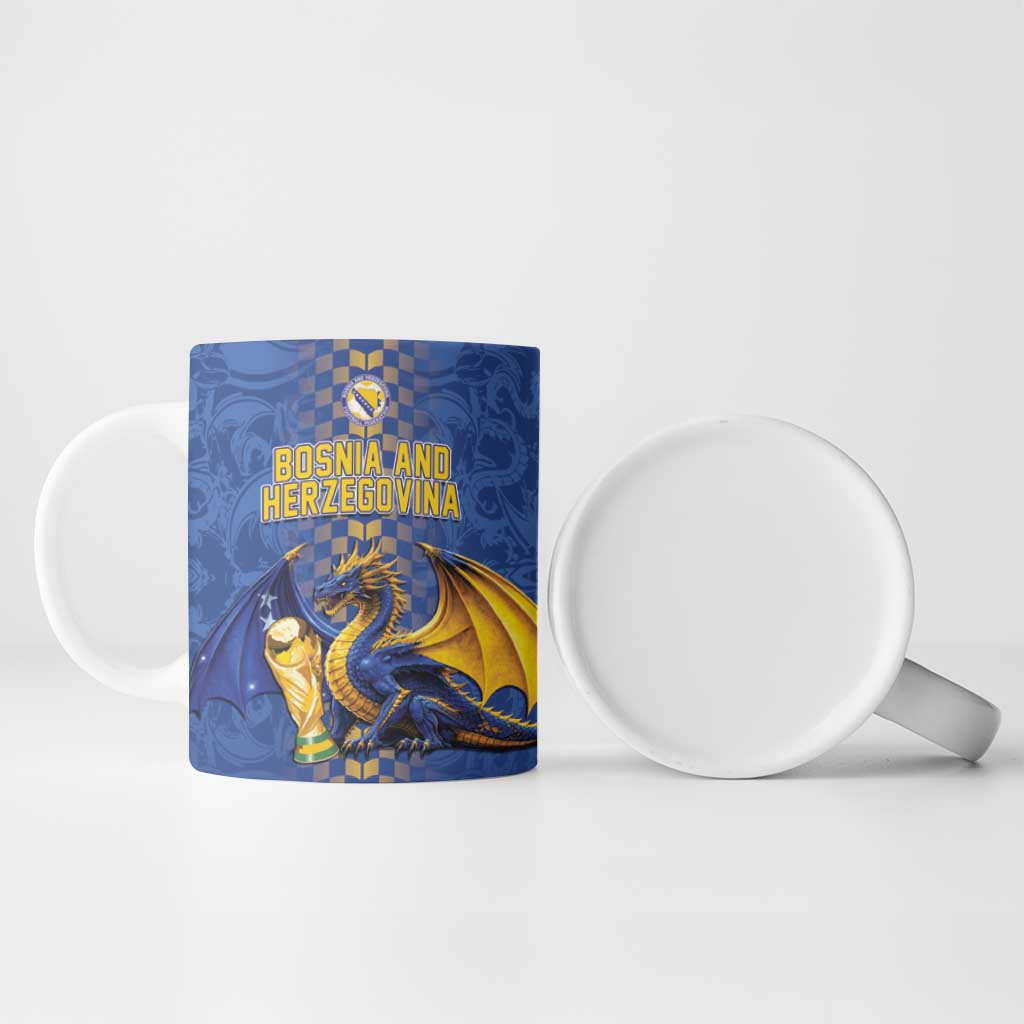 Custom World Football Bosnia and Herzegovina Ceramic Mug Go Zmajevi Dragons Road To 2026