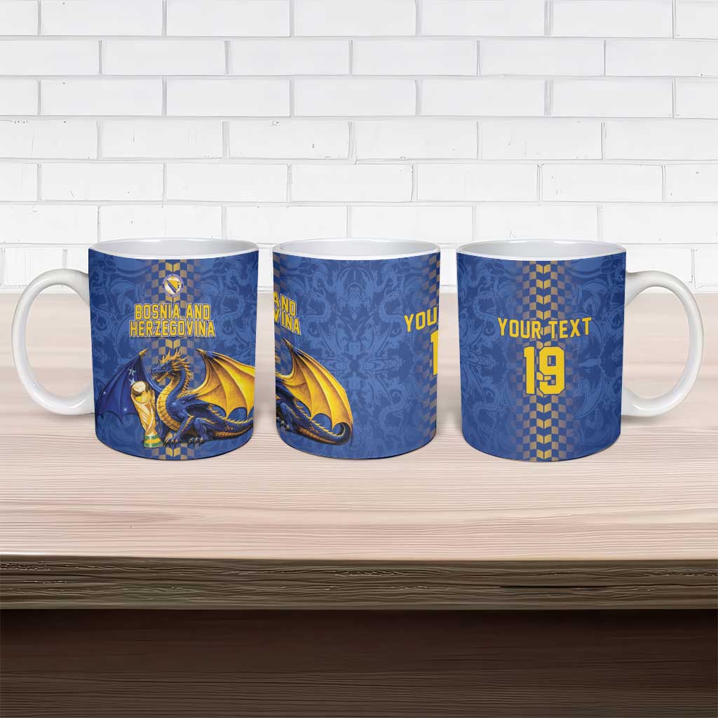 Custom World Football Bosnia and Herzegovina Ceramic Mug Go Zmajevi Dragons Road To 2026