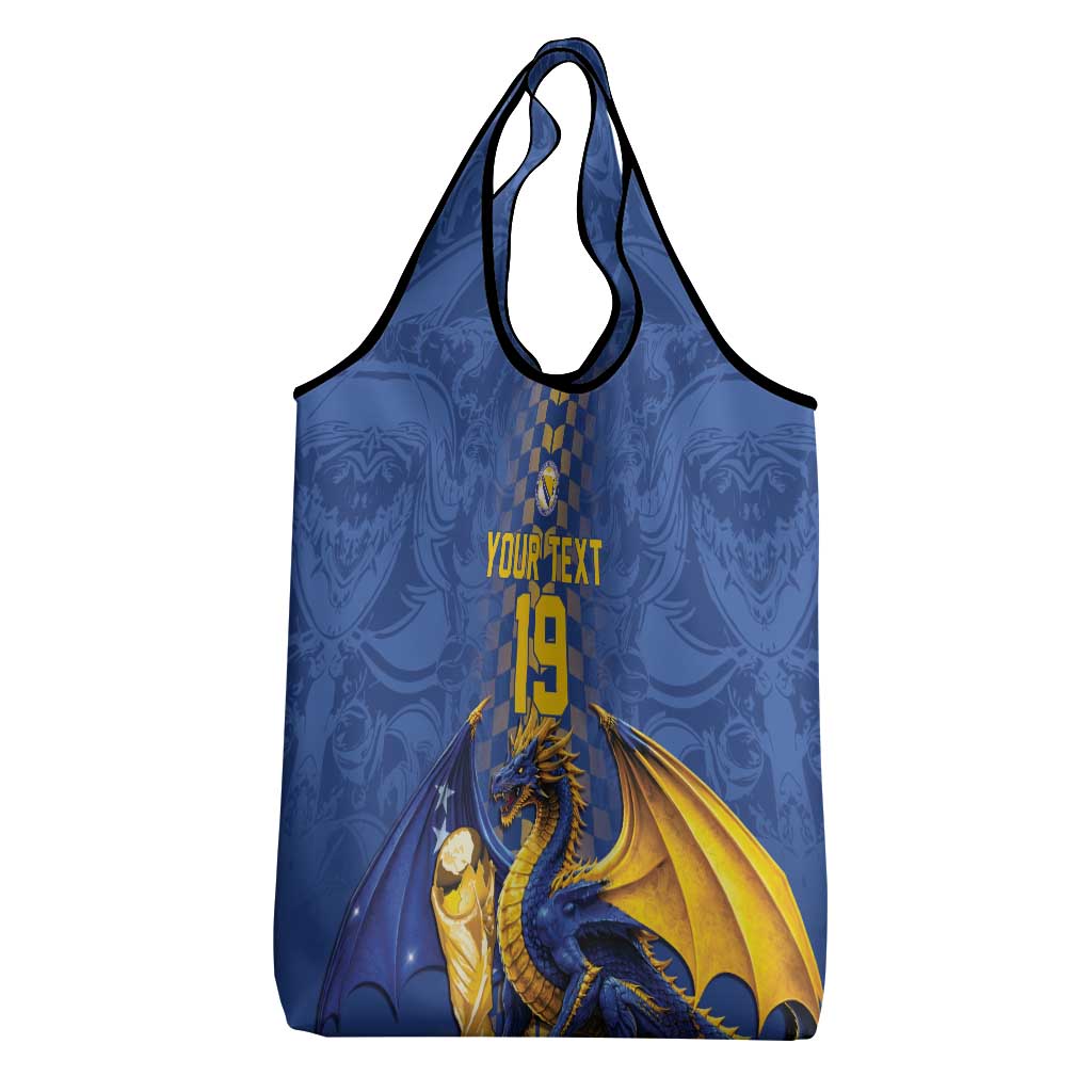 Custom World Football Bosnia and Herzegovina Grocery Bag Go Zmajevi Dragons Road To 2026
