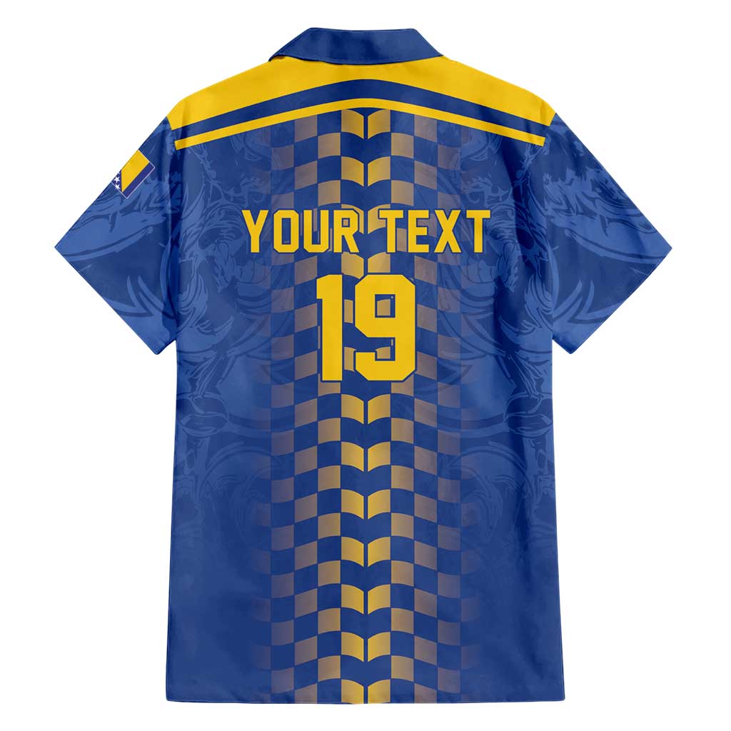Custom World Football Bosnia and Herzegovina Hawaiian Shirt Go Zmajevi Dragons Road To 2026