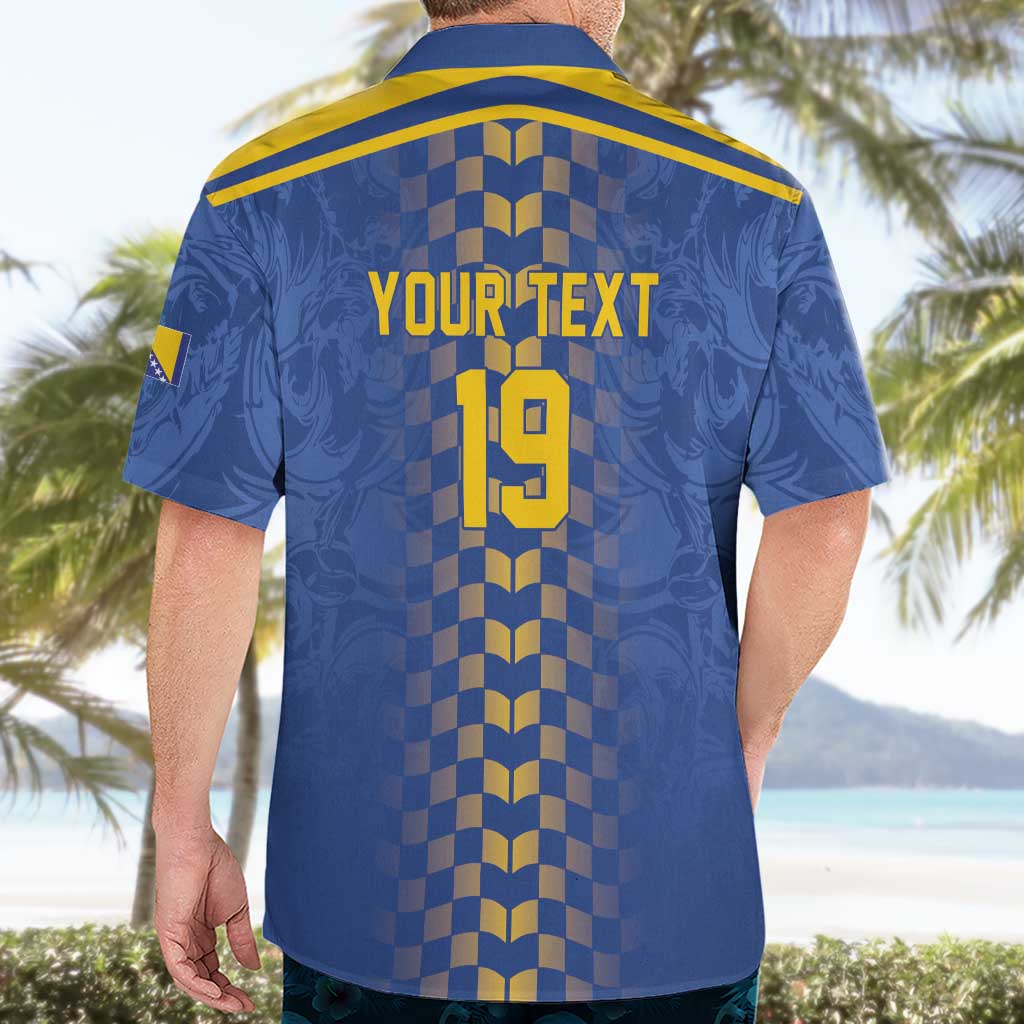 Custom World Football Bosnia and Herzegovina Hawaiian Shirt Go Zmajevi Dragons Road To 2026
