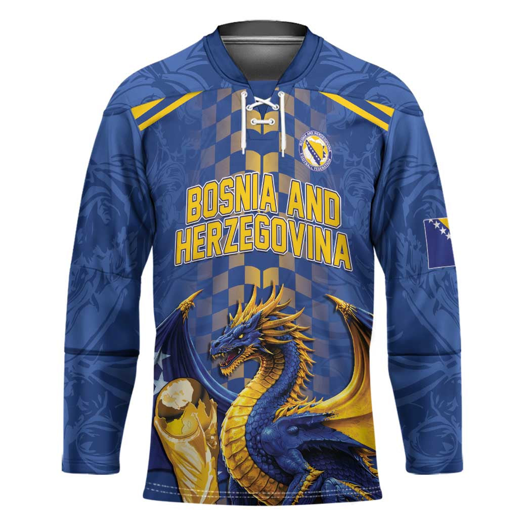 Custom World Football Bosnia and Herzegovina Hockey Jersey Go Zmajevi Dragons Road To 2026