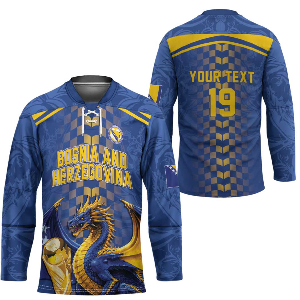 Custom World Football Bosnia and Herzegovina Hockey Jersey Go Zmajevi Dragons Road To 2026