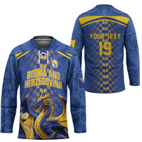 Custom World Football Bosnia and Herzegovina Hockey Jersey Go Zmajevi Dragons Road To 2026