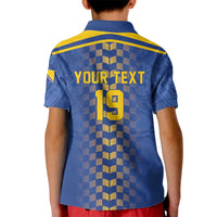 Custom World Football Bosnia and Herzegovina Kid Polo Shirt Go Zmajevi Dragons Road To 2026