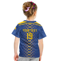 Custom World Football Bosnia and Herzegovina Kid T Shirt Go Zmajevi Dragons Road To 2026