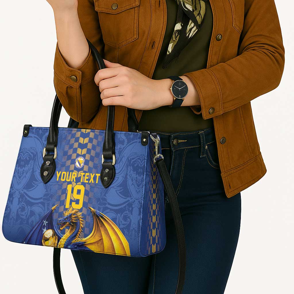 Custom World Football Bosnia and Herzegovina Leather Bag Go Zmajevi Dragons Road To 2026