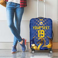 Custom World Football Bosnia and Herzegovina Luggage Cover Go Zmajevi Dragons Road To 2026