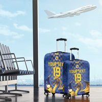 Custom World Football Bosnia and Herzegovina Luggage Cover Go Zmajevi Dragons Road To 2026