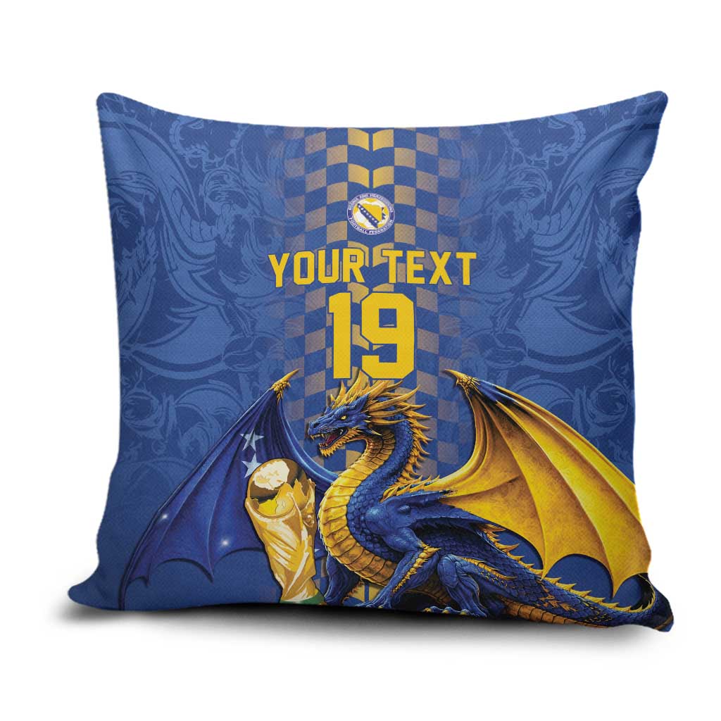 Custom World Football Bosnia and Herzegovina Pillow Cover Go Zmajevi Dragons Road To 2026