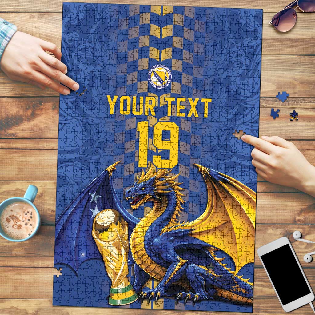 Custom World Football Bosnia and Herzegovina Puzzle Go Zmajevi Dragons Road To 2026