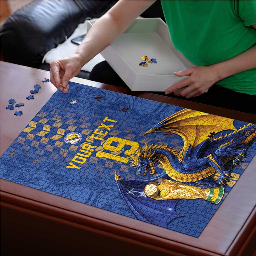 Custom World Football Bosnia and Herzegovina Puzzle Go Zmajevi Dragons Road To 2026