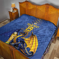 Custom World Football Bosnia and Herzegovina Quilt Go Zmajevi Dragons Road To 2026