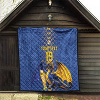 Custom World Football Bosnia and Herzegovina Quilt Go Zmajevi Dragons Road To 2026