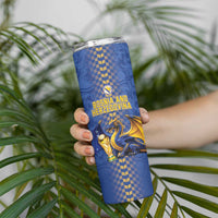 Custom World Football Bosnia and Herzegovina Skinny Tumbler Go Zmajevi Dragons Road To 2026