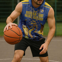 Custom World Football Bosnia and Herzegovina Sleeveless Hoodie Go Zmajevi Dragons Road To 2026
