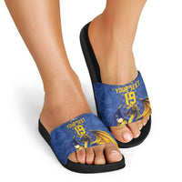 Custom World Football Bosnia and Herzegovina Slide Sandals Go Zmajevi Dragons Road To 2026