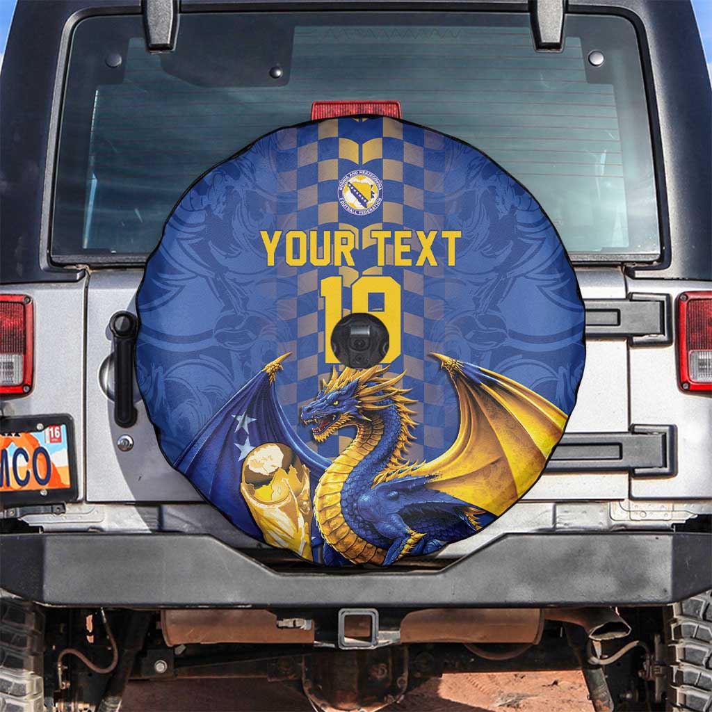 Custom World Football Bosnia and Herzegovina Spare Tire Cover Go Zmajevi Dragons Road To 2026