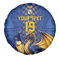 Custom World Football Bosnia and Herzegovina Spare Tire Cover Go Zmajevi Dragons Road To 2026