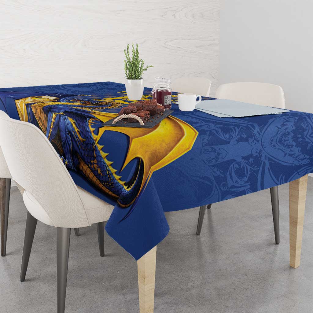 Custom World Football Bosnia and Herzegovina Tablecloth Go Zmajevi Dragons Road To 2026