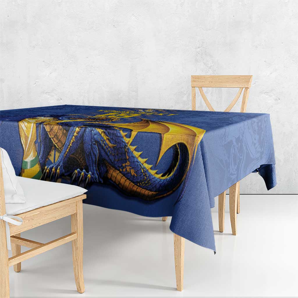 Custom World Football Bosnia and Herzegovina Tablecloth Go Zmajevi Dragons Road To 2026
