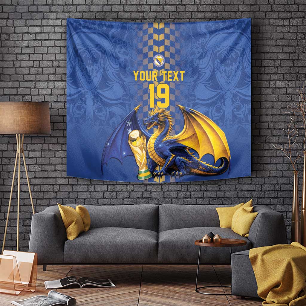 Custom World Football Bosnia and Herzegovina Tapestry Go Zmajevi Dragons Road To 2026