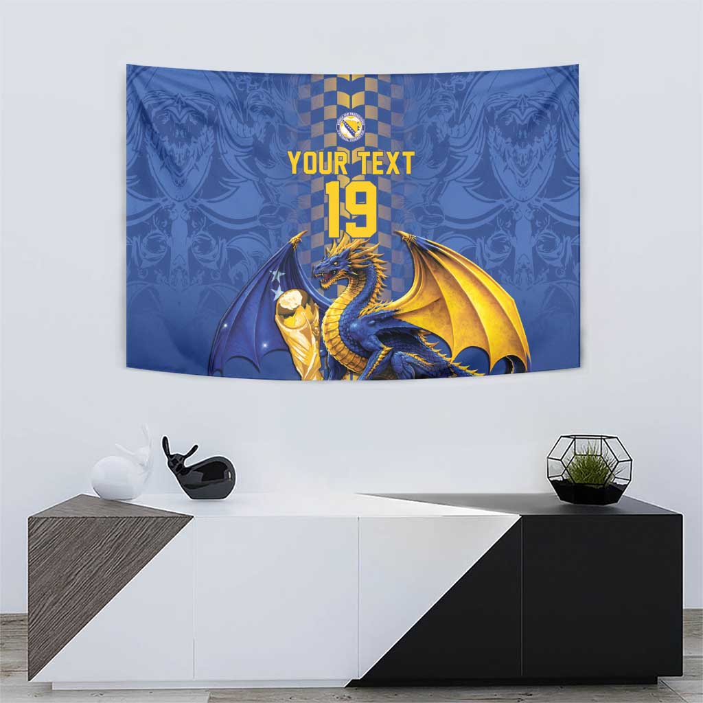 Custom World Football Bosnia and Herzegovina Tapestry Go Zmajevi Dragons Road To 2026