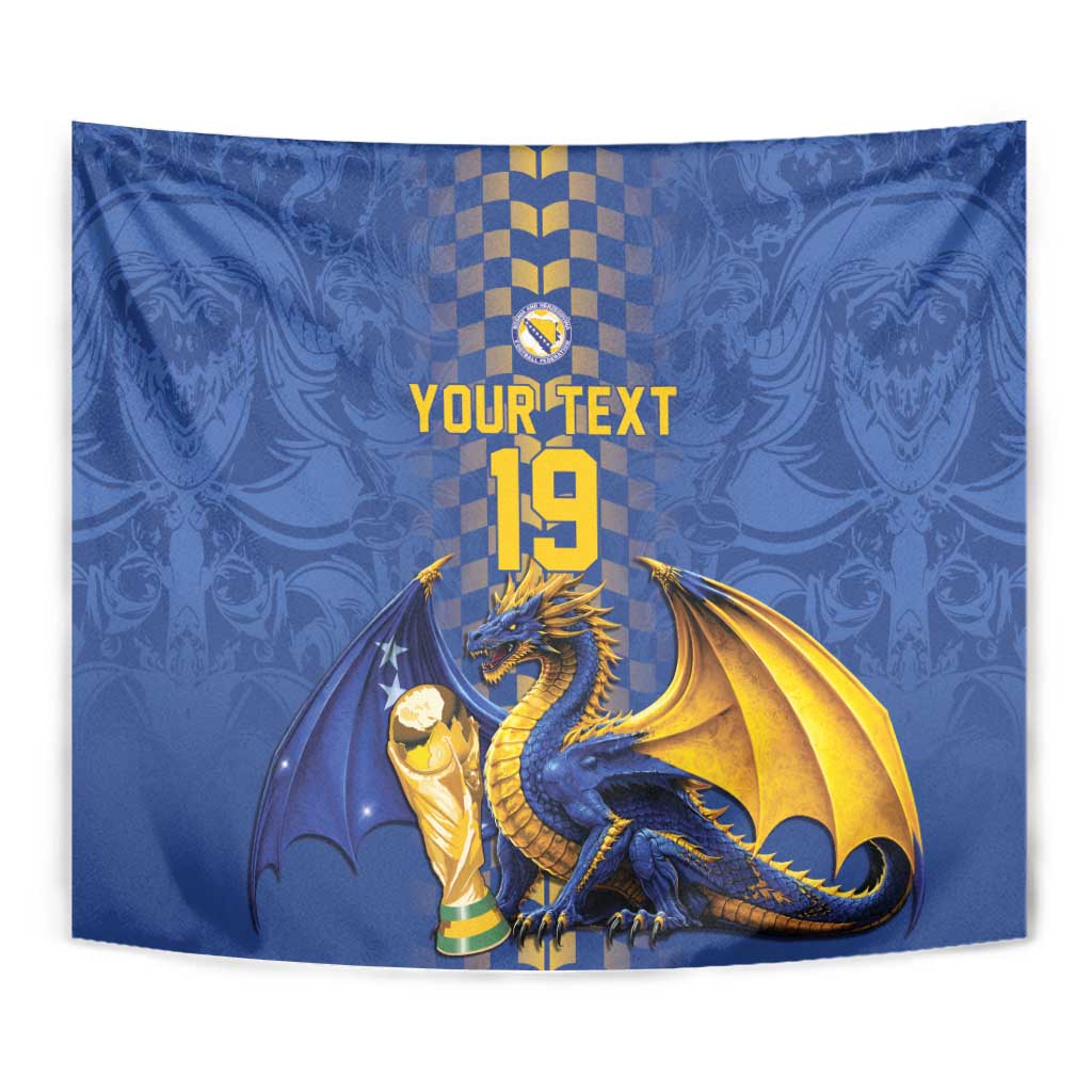 Custom World Football Bosnia and Herzegovina Tapestry Go Zmajevi Dragons Road To 2026