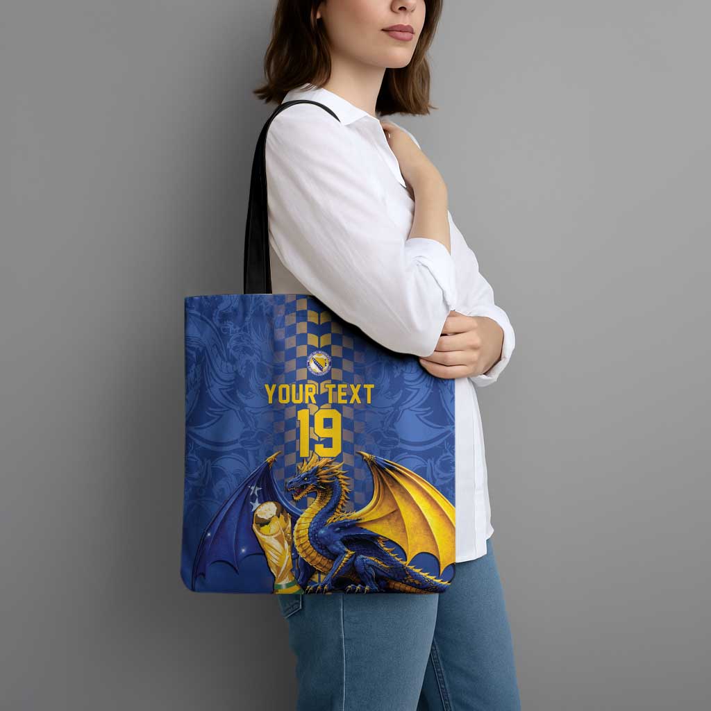 Custom World Football Bosnia and Herzegovina Tote Bag Go Zmajevi Dragons Road To 2026