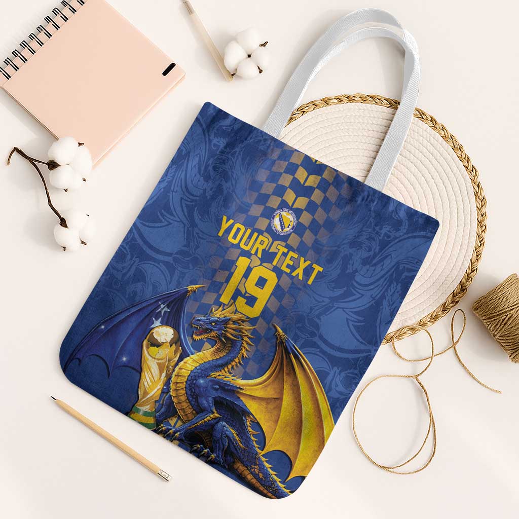 Custom World Football Bosnia and Herzegovina Tote Bag Go Zmajevi Dragons Road To 2026