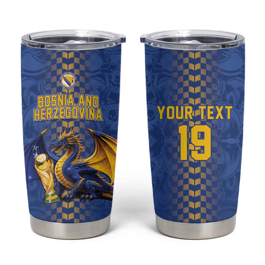 Custom World Football Bosnia and Herzegovina Tumbler Cup Go Zmajevi Dragons Road To 2026