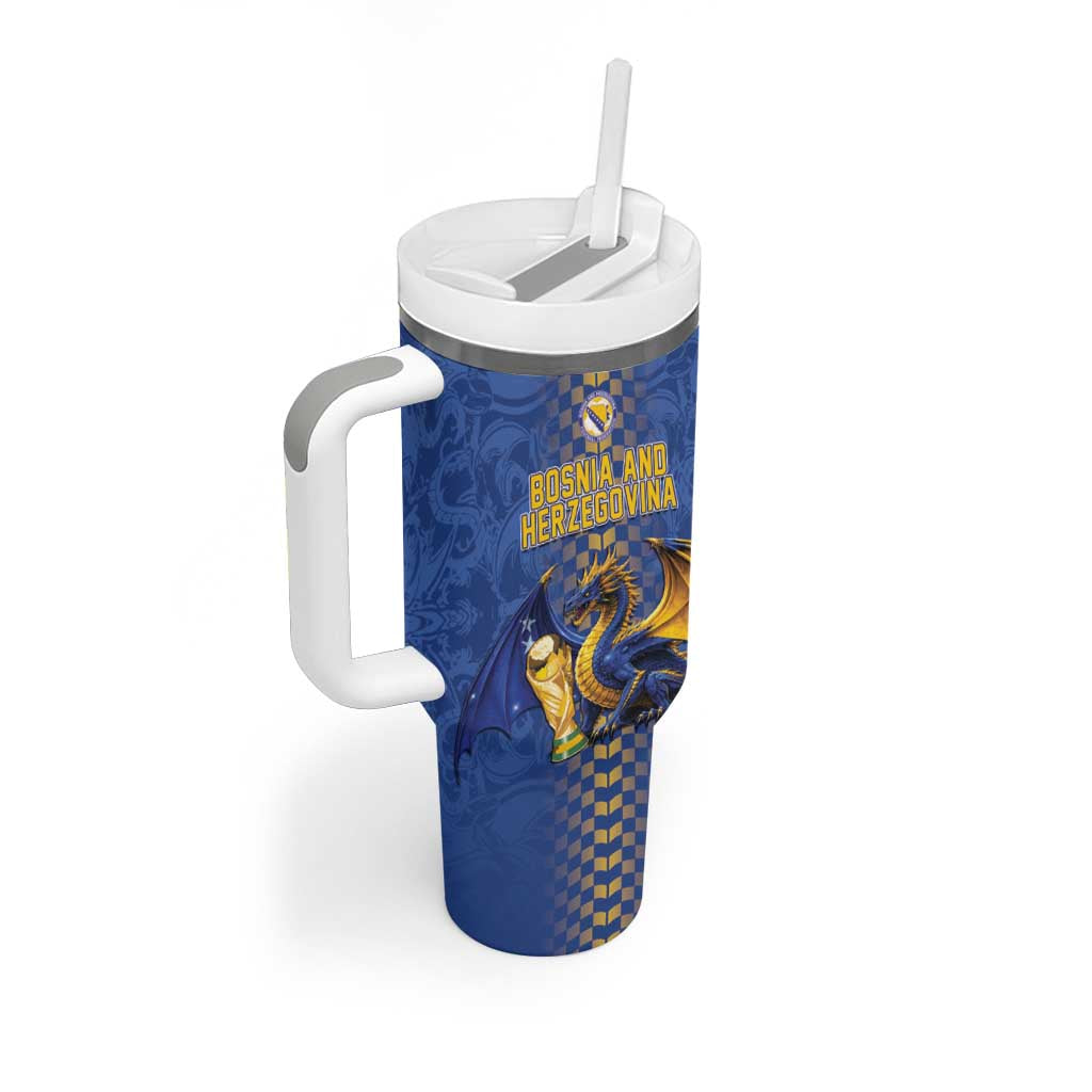 Custom World Football Bosnia and Herzegovina Tumbler With Handle Go Zmajevi Dragons Road To 2026