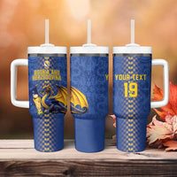Custom World Football Bosnia and Herzegovina Tumbler With Handle Go Zmajevi Dragons Road To 2026