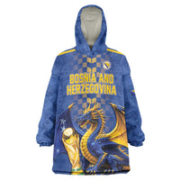 Custom World Football Bosnia and Herzegovina Wearable Blanket Hoodie Go Zmajevi Dragons Road To 2026