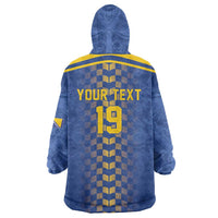 Custom World Football Bosnia and Herzegovina Wearable Blanket Hoodie Go Zmajevi Dragons Road To 2026