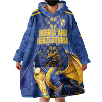 Custom World Football Bosnia and Herzegovina Wearable Blanket Hoodie Go Zmajevi Dragons Road To 2026