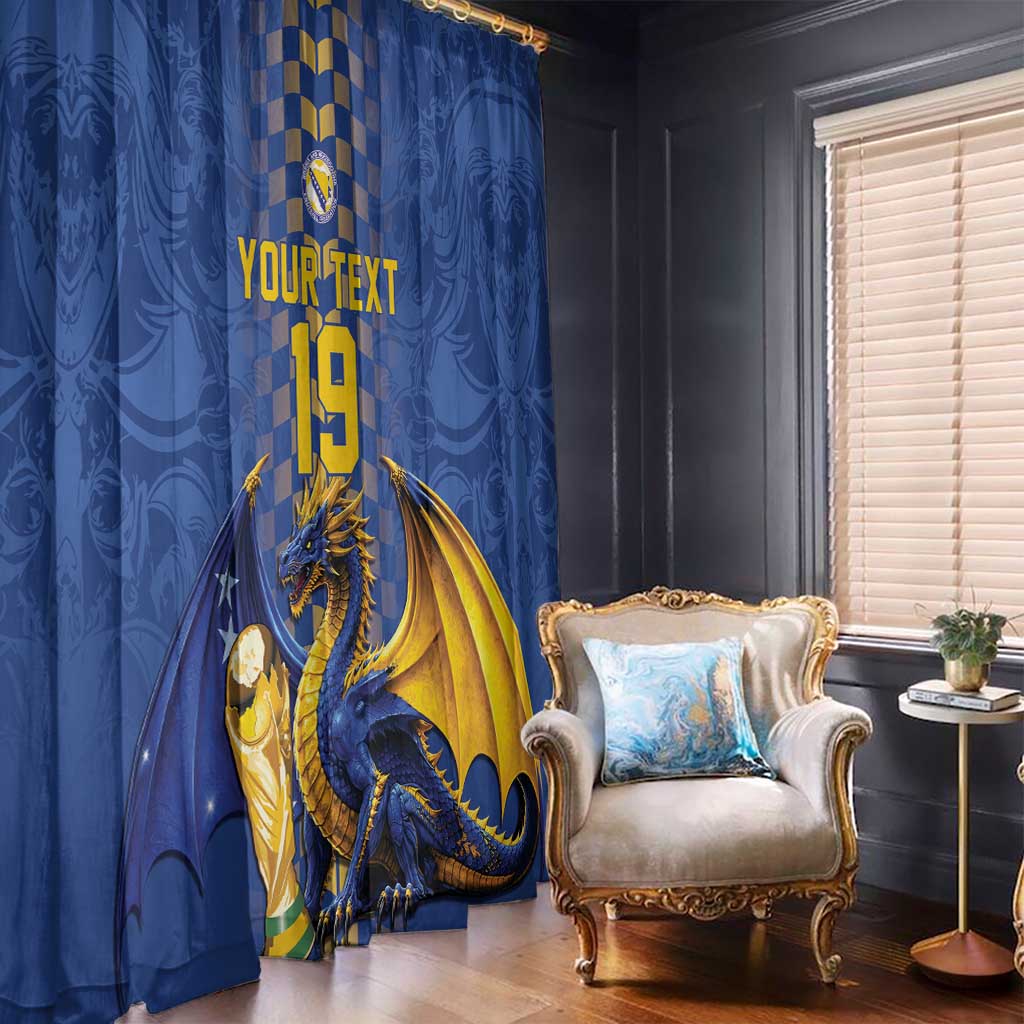 Custom World Football Bosnia and Herzegovina Window Curtain Go Zmajevi Dragons Road To 2026