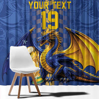 Custom World Football Bosnia and Herzegovina Window Curtain Go Zmajevi Dragons Road To 2026