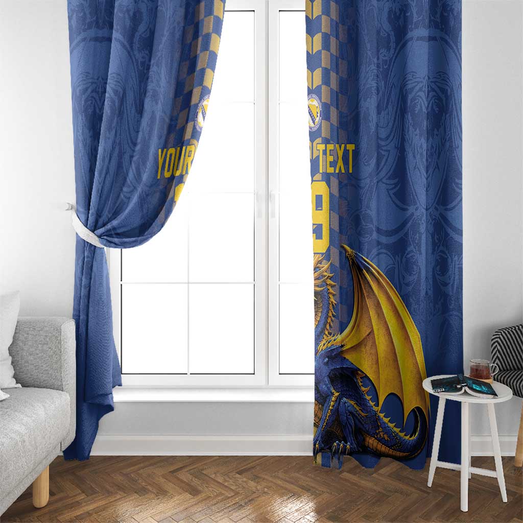 Custom World Football Bosnia and Herzegovina Window Curtain Go Zmajevi Dragons Road To 2026