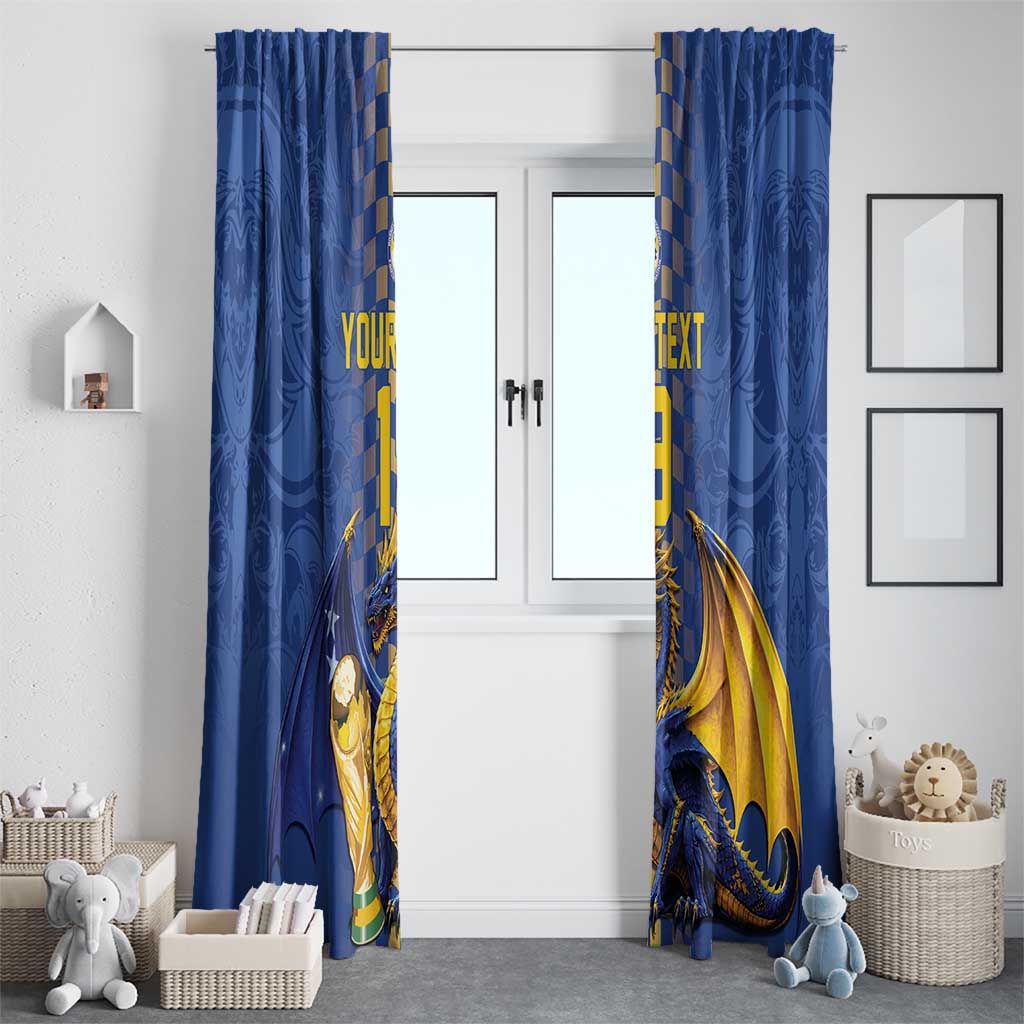 Custom World Football Bosnia and Herzegovina Window Curtain Go Zmajevi Dragons Road To 2026