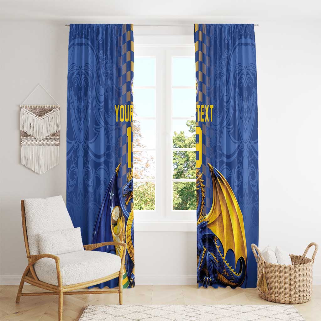 Custom World Football Bosnia and Herzegovina Window Curtain Go Zmajevi Dragons Road To 2026