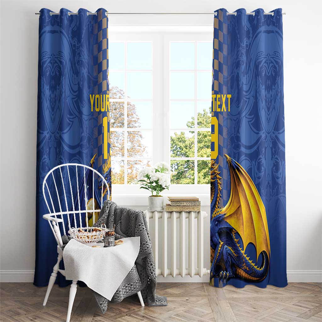 Custom World Football Bosnia and Herzegovina Window Curtain Go Zmajevi Dragons Road To 2026
