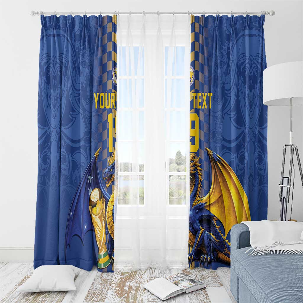 Custom World Football Bosnia and Herzegovina Window Curtain Go Zmajevi Dragons Road To 2026