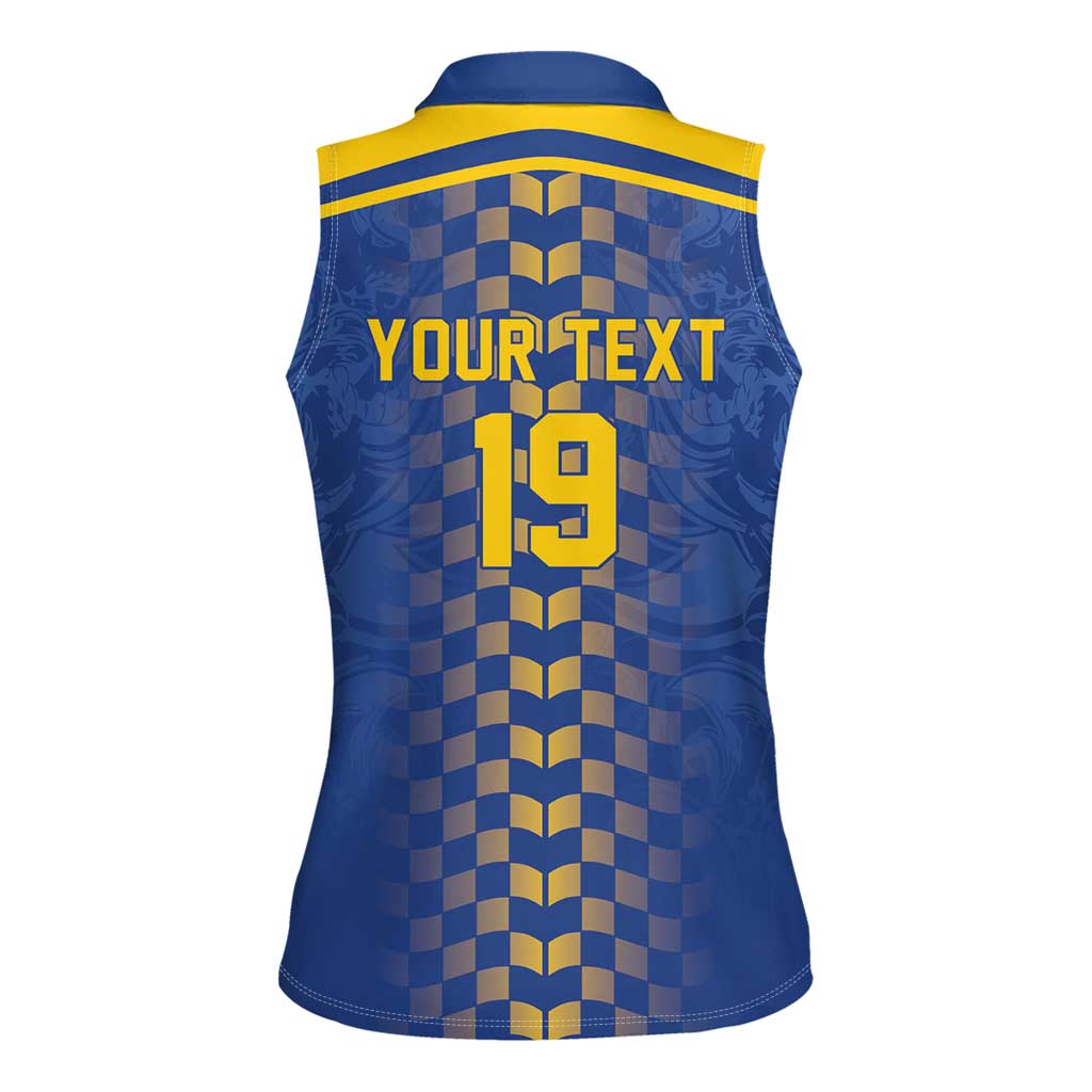 Custom World Football Bosnia and Herzegovina Women Sleeveless Polo Shirt Go Zmajevi Dragons Road To 2026