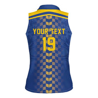 Custom World Football Bosnia and Herzegovina Women Sleeveless Polo Shirt Go Zmajevi Dragons Road To 2026
