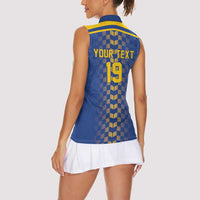 Custom World Football Bosnia and Herzegovina Women Sleeveless Polo Shirt Go Zmajevi Dragons Road To 2026
