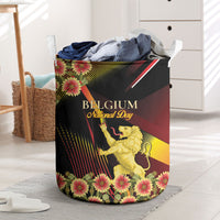 Belgium National Day Laundry Basket Rampant Lion Gaillardia Heritage Pride