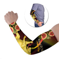 Personalized Belgium National Day Arm Sleeves Rampant Lion Gaillardia Heritage Pride