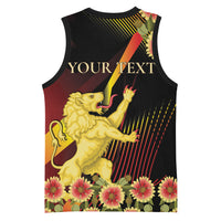 Personalized Belgium National Day Basketball Jersey Rampant Lion Gaillardia Heritage Pride