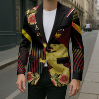 Personalized Belgium National Day Blazer Rampant Lion Gaillardia Heritage Pride